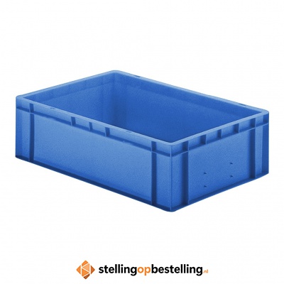 Transportkrat Euronorm plastic bak, krat TK0 600x400x175 blauw