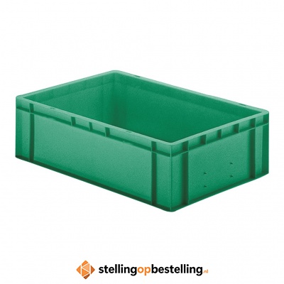 Transportkrat Euronorm plastic bak, krat TK0 600x400x175 groen