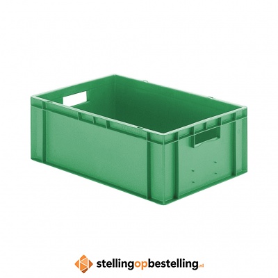 Transportkrat Euronorm plastic bak, krat TK0 600x400x210 groen