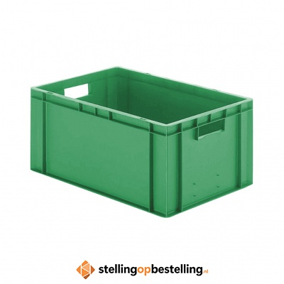 Transportkrat Euronorm plastic bak, krat TK0 600x400x270 groen