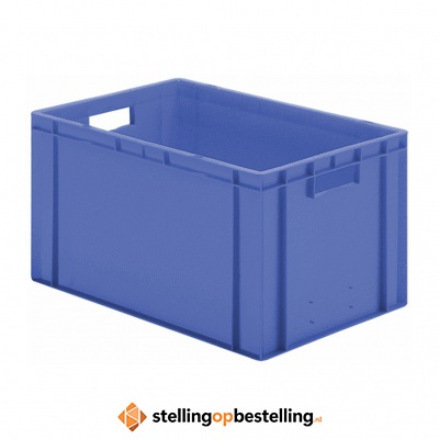 Transportkrat Euronorm plastic bak, krat TK0 600x400x320 blauw