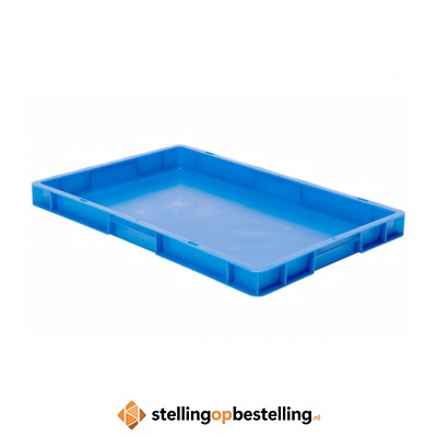 Transportkrat Euronorm plastic bak, krat TK0 600x400x50 blauw