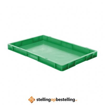 Transportkrat Euronorm plastic bak, krat TK0 600x400x50 groen