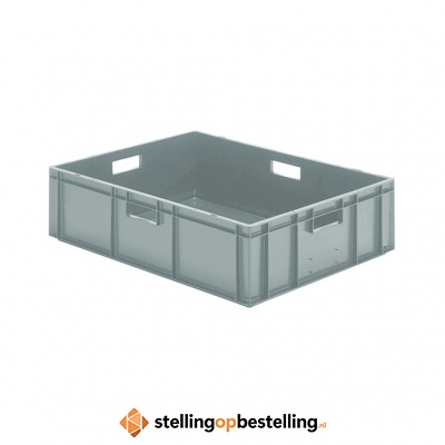 Transportkrat Euronorm plastic bak, krat TK0 800x600x210 grijs