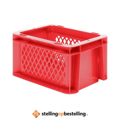 Transportkrat Euronorm plastic bak, krat TK1 200x100x120 rood