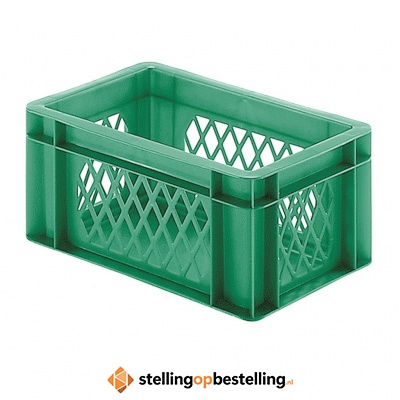 Transportkrat Euronorm plastic bak, krat TK1 300x200x145 groen