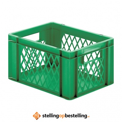 Transportkrat Euronorm plastic bak, krat TK1 400x300x210 groen