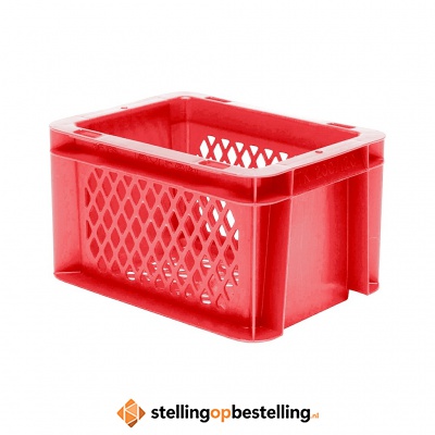 Transportkrat Euronorm plastic bak, krat TK2 200x100x120 rood