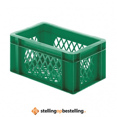 Transportkrat Euronorm plastic bak, krat TK2 300x200x145 groen