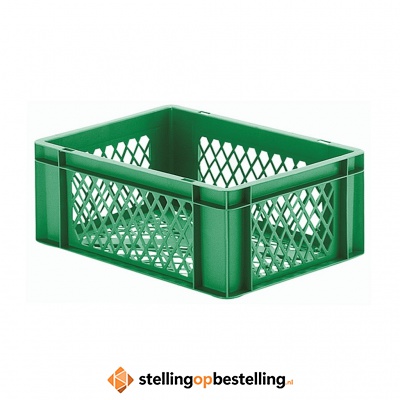 Transportkrat Euronorm plastic bak, krat TK2 400x300x145 groen