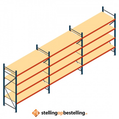 Voordeelrij grootvakstelling AR 2000x5758x800mm (hxbxd) - 4 niveaus