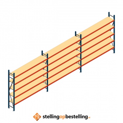 Voordeelrij grootvakstelling AR 2500x8308x400mm (hxbxd) - 5 niveaus