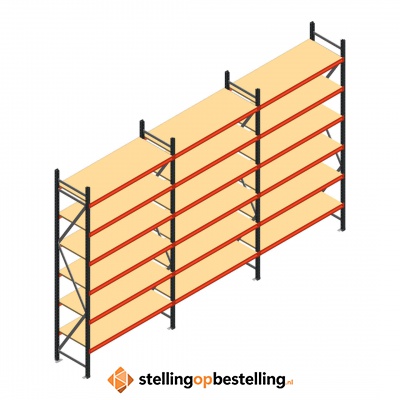 Voordeelrij grootvakstelling AR 3000x5038x600mm (hxbxd) - 6 niveaus