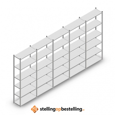 Voordeelrij Legbordstelling Medium Duty 2500x5000x400 6 niveaus