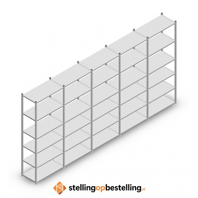 Voordeelrij Legbordstelling Medium Duty 2500x5000x500 6 niveaus