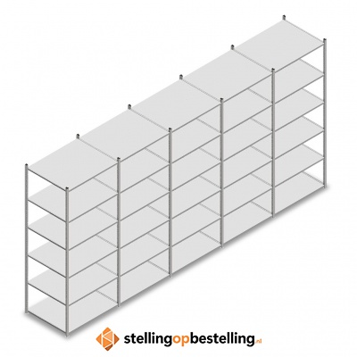 Voordeelrij Legbordstelling Medium Duty 2500x5000x800 6 niveaus