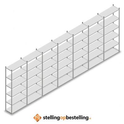 Voordeelrij Legbordstelling Medium Duty 2500x7000x400 6 niveaus