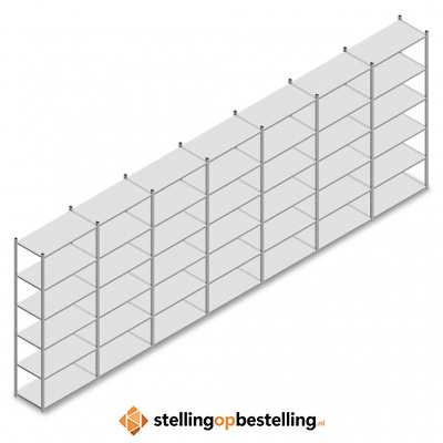 Voordeelrij Legbordstelling Medium Duty 2500x7000x500 6 niveaus