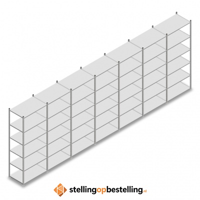 Voordeelrij Legbordstelling Medium Duty 2500x7000x600 6 niveaus