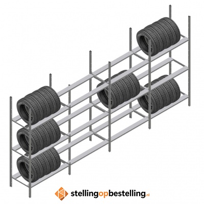 Voordeelrij bandenstelling Medium Duty 2200x4000x700 4 secties 3 niveaus